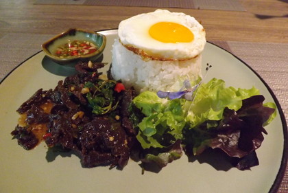 「Chef Cactus」の牛肉のガパオ・ライス