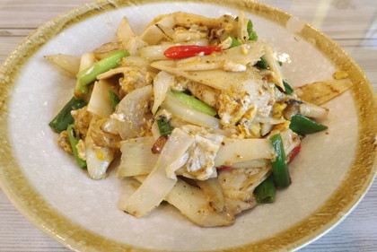 「Peth Lanna」のタケノコと玉子の炒め物