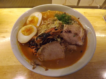 チェンマイのうまくて号泣ラーメンの海老味噌ラーメン