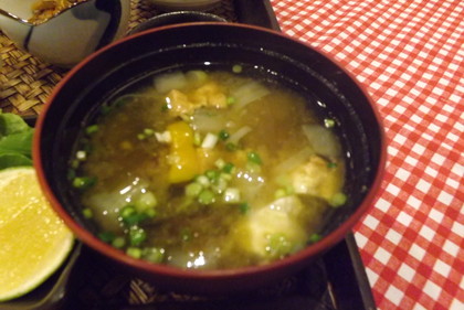 ビストロ蔵の具だくさんの味噌汁