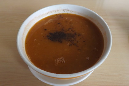 サババの豆のスープ