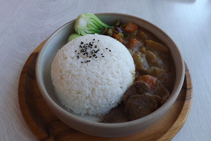 「Anna Cafe」の牛肉咖喱飯（ビーフ・カレー・ライス）
