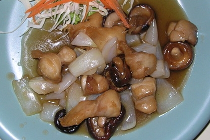 タイのワニの炒め物
